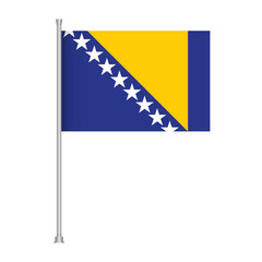 Bosnia and herzegovina flag graphic national symbol country emblem patriotic banner illustration design