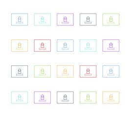 Technology and digital lifestyle illustration set with 20 flat vector scenes including devices, apps, online work, and cloud computing