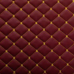 Dark red leather texture with diamond-shaped ornament