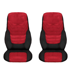 seat in a truck driver's car isolated
