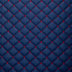 Blue leather texture with diamond-shaped ornament