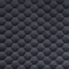 Grey leather texture with hexagon ornament
