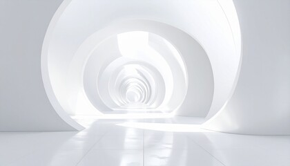 Obraz premium Abstract white architectural background 3d rendering