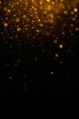 The golden dust appears glowing