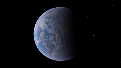 惑星　3DCGレンダリング