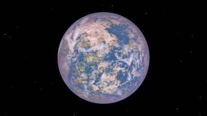 惑星　3DCGレンダリング