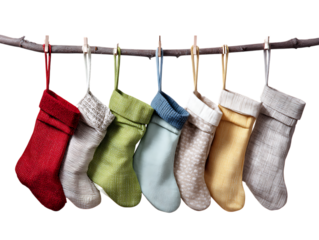 Hanging stocking organizers