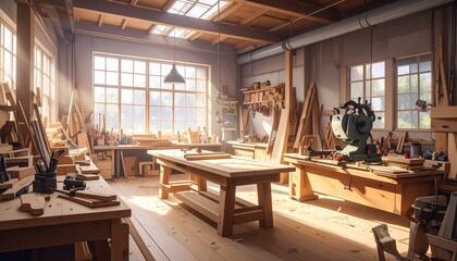 old woodworking workshop