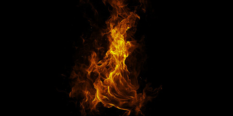 Fiery inferno dance against the abyss symbolizing raw energy untamed power and the transformative...