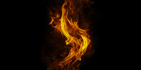 A mesmerizing dance of flames a fiery embrace against the darkness representing passion and...