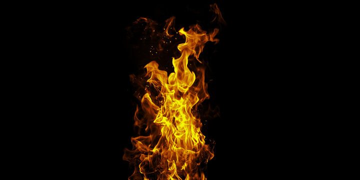 Dance of fiery passions a flame s ardent embrace against the void heat rising from flickering embers of imagination and