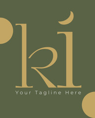 Ki Typographic logo design