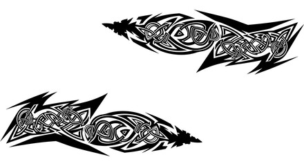 Unique tribal tattoo design elements ready for your next creative project or custom body art design