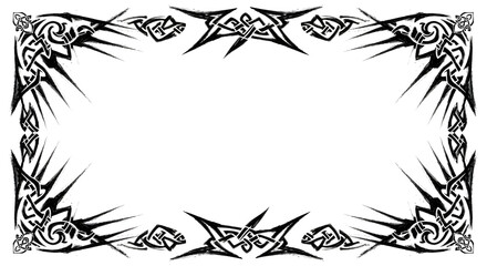 Elegant Celtic knot border design for invitations, posters, and creative graphic projects needing a powerful edge