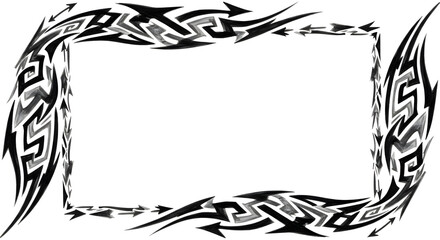 Bold tribal arrow border with modern flair for eye-catching designs or creative invitations today