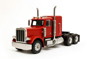 Red Semi-Truck with Sleeper Cab &ndash; Heavy-Duty Freight Vehicle