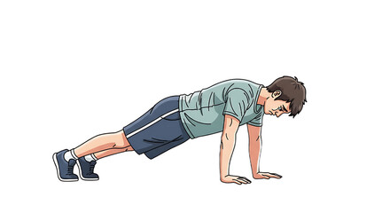 Man Performing a Side Plank Exercise for Core Strength