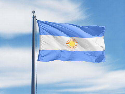 Argentina National Flag Waving