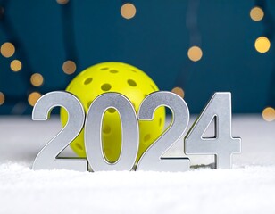 Silver 2024 with yellow paddle ball
