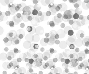 Abstract monochrome background with overlapping transparent circles
