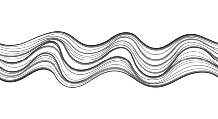 Obraz premium Dynamic abstract wavy lines create a modern, flowing visual rhythm for creative projects