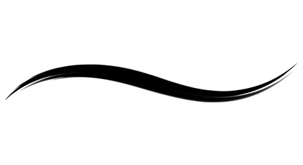 Elegant black brush stroke accent adds dynamic flair to any design project