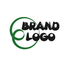 Minimalist Brand Logo &ndash; Modern Abstract Green Circle Design