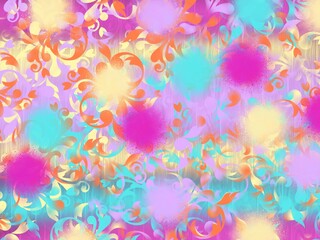 Abstract artistic background print decorative art design wallpaper painting	
