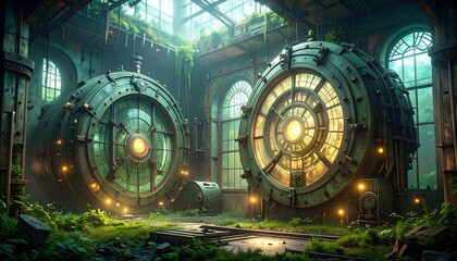 Large Spherical Mechanisms in Overgrown Interior Space