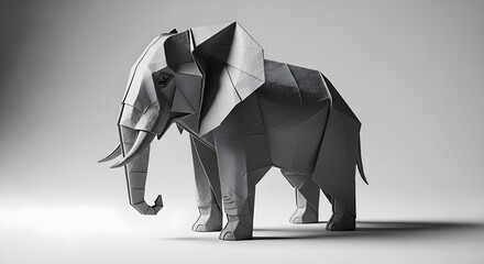 Elegant Origami Elephant