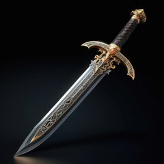 Royal Gold and Gemstone Fantasy Sword

