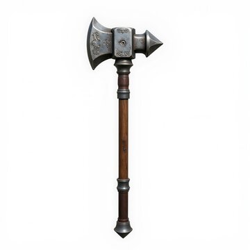 Heavy Fantasy War Hammer and Axe

