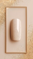 Elegant nail design with gold accents. This stylish and refined image captures the beauty of manicured nails in a sophisticated setting.