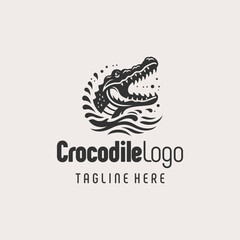 Powerful Crocodile Logo Business Icon