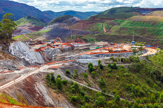 Iron ore mining in Minas Gerais, Brazil