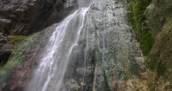  Fantastic landscape on the Tret waterfalls.