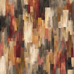 Earthy Strata - A Textured Abstract Painting with Layered Vertical Strokes.