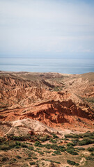 The landscape of Skazka Gorge in Kyrgyzstan