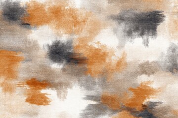 Abstract Expressionist Canvas - Warm Tones and Textural Contrast.