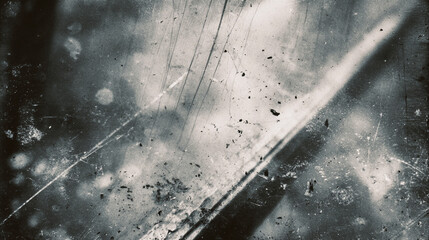Blank grained and scratched film strip texture background. old film effect