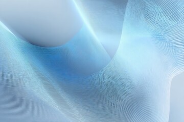 Ethereal Blue Waves - Abstract Light and Shadow Play in Gentle Curves.