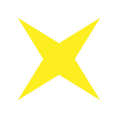Star symbol. Golden star icon
