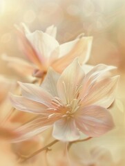 Obraz premium Soft Dreamy Floral Abstract Background