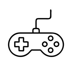 Vector gamepad illustration for gaming console controller design and game development asset