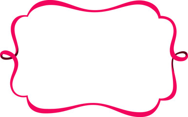 Elegant Curved Ribbon Frame