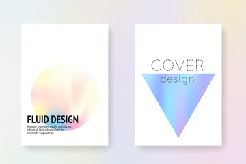 Minimal Foil. 1980 Shape. Business White Template. Spectrum Background. Fashion Vector. Chrome Banner. Purple Hologram Flyer. Pink Minimal Foil