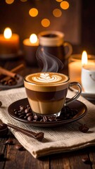 Delicious Hot Coffee in a Cup.