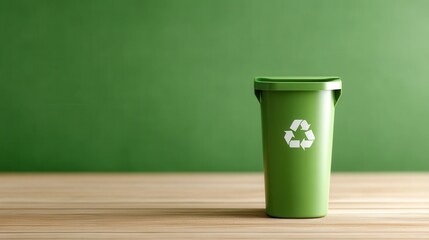 Recycling Bin Promoting Green Business Initiatives