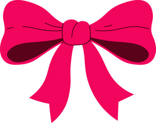 Vintage Bow with Flowing Ribbons