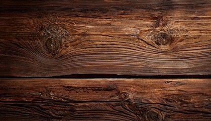 Fototapeta premium Old Brown Wood Texture Plank With Natural Cracks